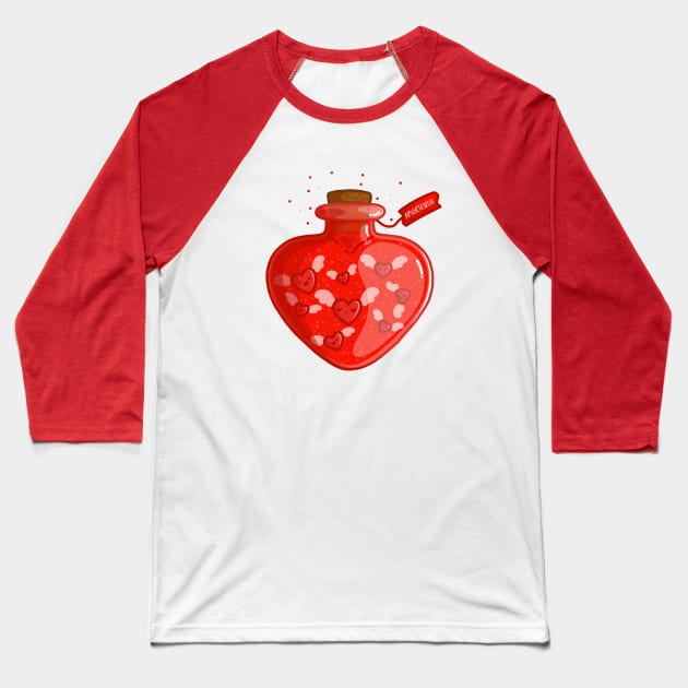 Super Cute Love Potion - Kawaii Love Potion Baseball T-Shirt by perdita00